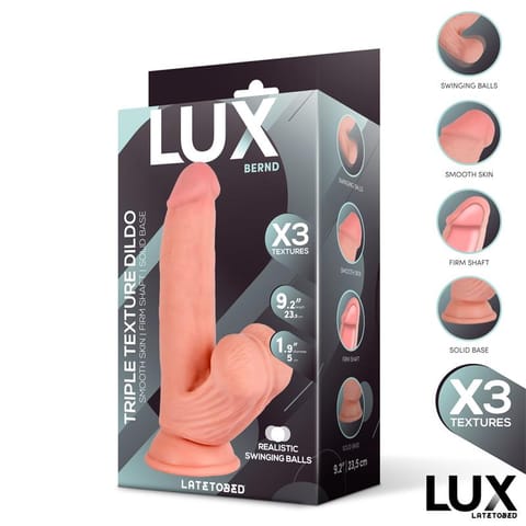 ⁨Bernd Triple Texture Dildo w/Swing Balls 9,2"Cl,10⁩ w sklepie Wasserman.eu