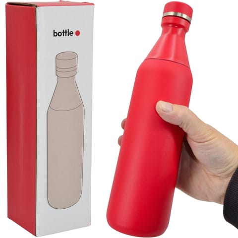 ⁨BUTELKA TERMICZNA TURYSTYCZNA FITNESS 550ML CZERWONA STAMINA⁩ w sklepie Wasserman.eu