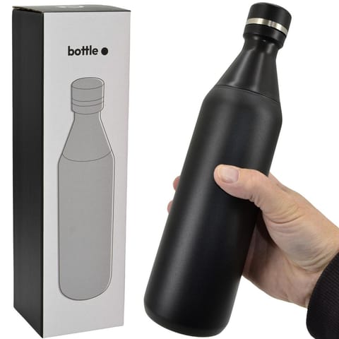 ⁨BUTELKA TERMICZNA 550ML CZARNA STAMINA⁩ w sklepie Wasserman.eu