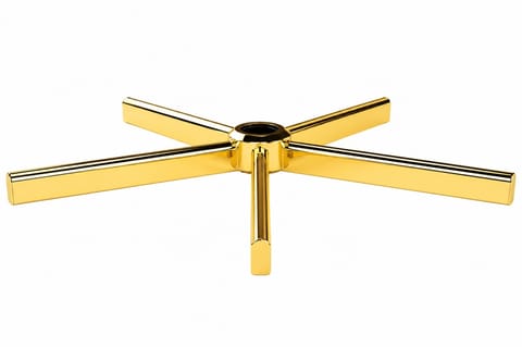 ⁨Podstawa krzesła obrotowego metalowa KD 70cm GOLD do 150 kg⁩ w sklepie Wasserman.eu