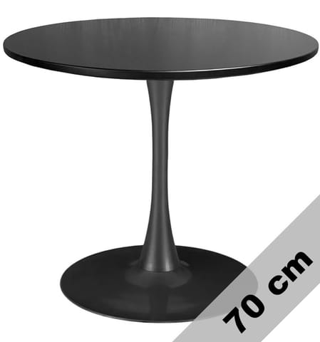 ⁨Stół okrągły VICTORY BLACK 70 cm SMOKE SLIM II GATUNEK⁩ w sklepie Wasserman.eu