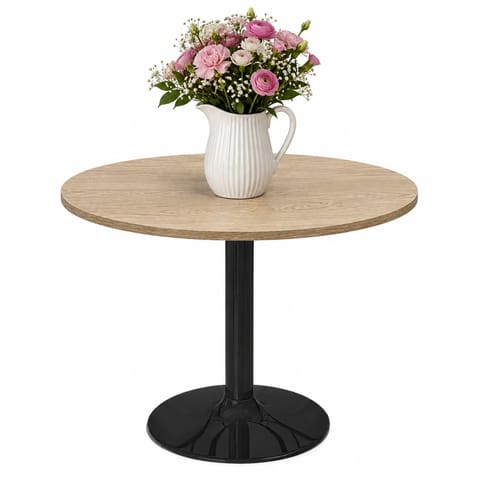 ⁨Stół okrągły VICTORY STR LIGHT WOOD 70 cm SMOKE⁩ w sklepie Wasserman.eu