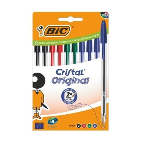 ⁨Długopis Cristal Original mix 10szt BIC⁩ w sklepie Wasserman.eu