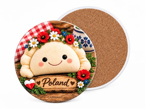 ⁨Podkładka ceramiczna - Wesołe pierogi (CARMANI)⁩ w sklepie Wasserman.eu