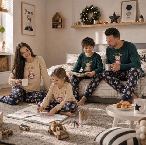 ⁨Piżama Cornette KY-592/204 Gift Time (kolor beż, rozmiar 158-164)⁩ w sklepie Wasserman.eu