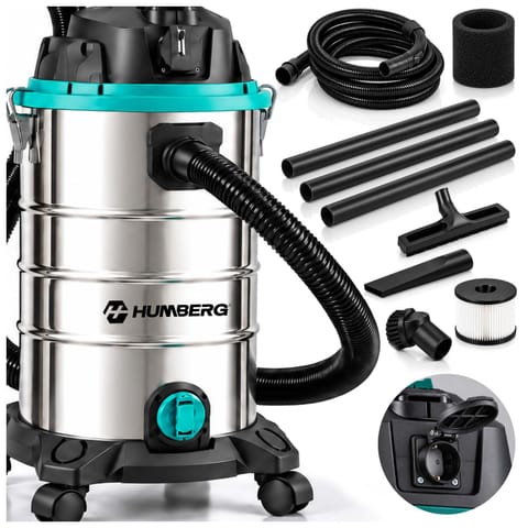 ⁨Odkurzacz przemysłowy 30 l 3600 W bezworkowy na mokro i sucho HM-409⁩ w sklepie Wasserman.eu