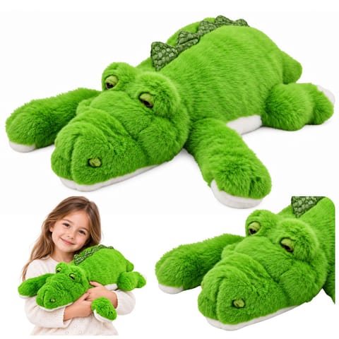 ⁨Pluszowy Krokodyl Maskotka Przytulanka Obciążeniowe Łapki Zielony 45 cm⁩ w sklepie Wasserman.eu