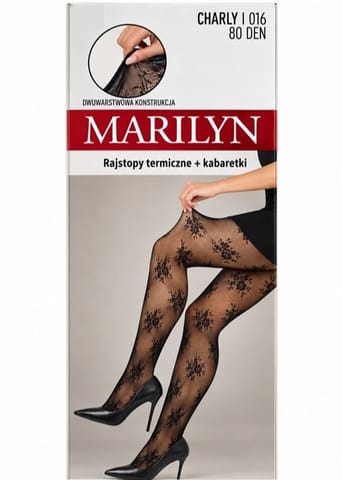 ⁨Rajstopy Marilyn Charly I016 (kolor black, rozmiar 3/4)⁩ w sklepie Wasserman.eu