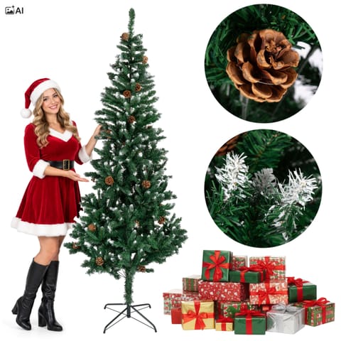 ⁨Choinka bożonarodzeniowa z szyszkami Merry - 220 cm⁩ w sklepie Wasserman.eu
