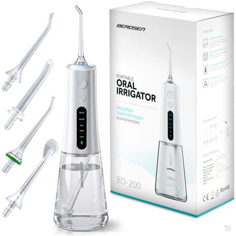 ⁨Irygator dentystyczny bezprzewodowy Berdsen BD-200⁩ w sklepie Wasserman.eu