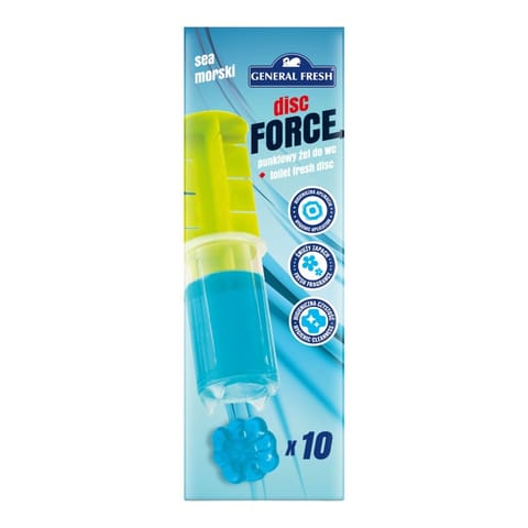 ⁨General Fresh Disc Force - Krążki / Punktowy żel do WC 60 ml (morski)⁩ w sklepie Wasserman.eu