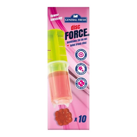 ⁨General Fresh Disc Force - Krążki / Punktowy żel do WC 60 ml (kwiatowy)⁩ w sklepie Wasserman.eu
