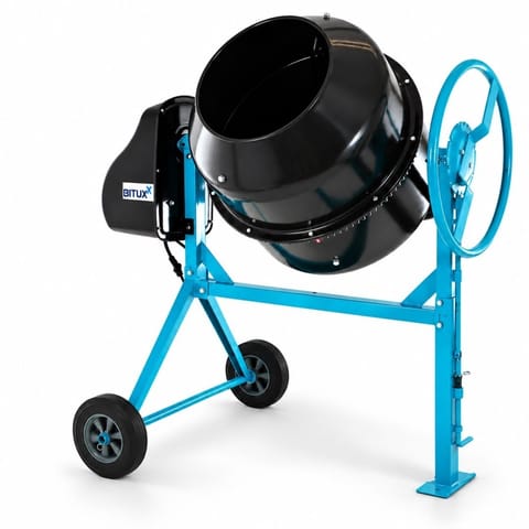 ⁨Betoniarka elektryczna BITUXX 160 l 650 W do betonu i zapraw⁩ w sklepie Wasserman.eu