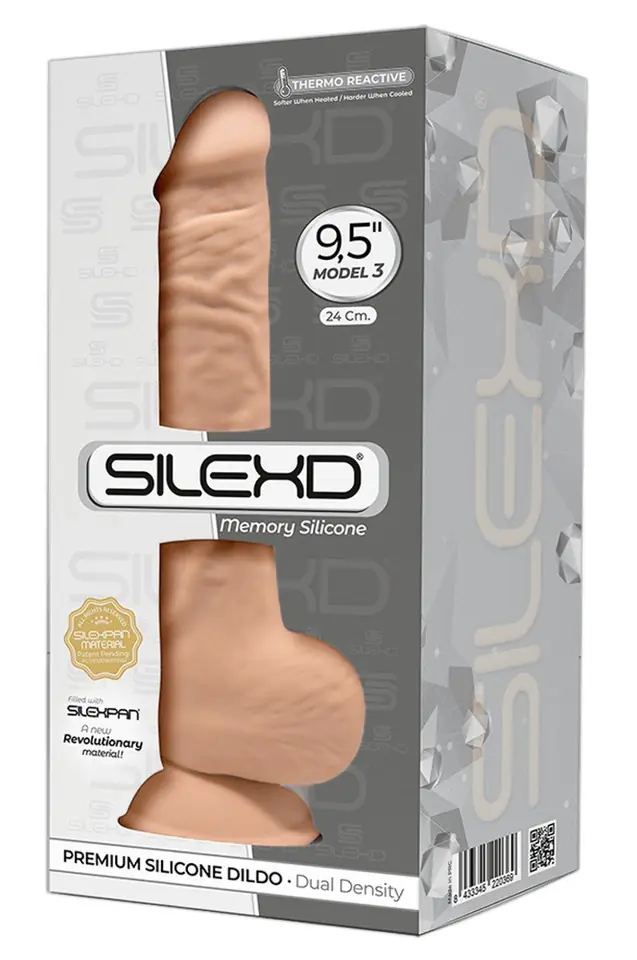 ⁨Silicone dildo with suction cup 24,3 cm Silexd⁩ at Wasserman.eu