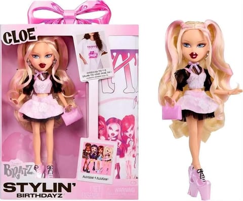 ⁨Bratz Stylin Birthdayz Doll - Cloe + T-Shirt⁩ w sklepie Wasserman.eu
