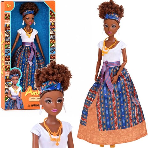 ⁨Anlily Lalka w barwnej stylizacji afrykańskiego święta Kwanzaa ZA6222⁩ w sklepie Wasserman.eu