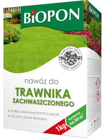 ⁨Nawóz do trawnika zachwaszczonego Biopon 1kg⁩ w sklepie Wasserman.eu