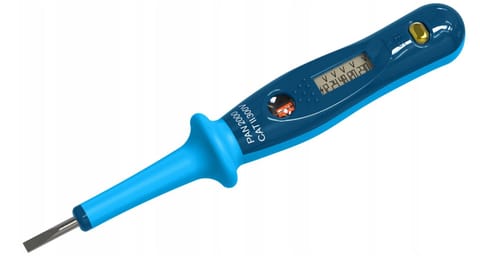 ⁨TESTER NAPIĘCIA PAN 2000 LCD, 12-250V AC, 12-48 V DC, NCV⁩ w sklepie Wasserman.eu