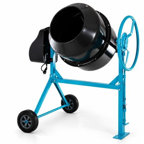 ⁨Betoniarka elektryczna BITUXX 200 l 850 W do betonu i zapraw⁩ w sklepie Wasserman.eu
