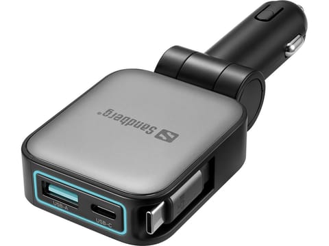 ⁨Sandberg Car Charger 3in1 72W FlexCable⁩ w sklepie Wasserman.eu