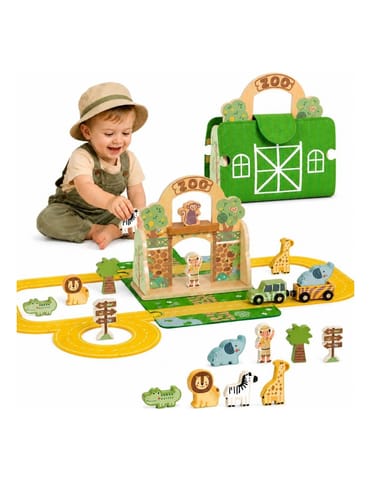 ⁨TOOKY TOY Zestaw Mini ZOO Przenośny Zestaw Torba Zwierzęta⁩ w sklepie Wasserman.eu