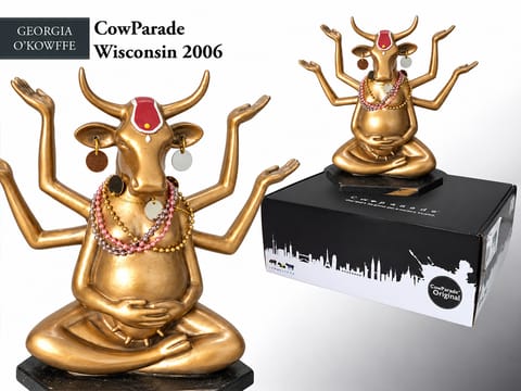 ⁨Cow Parade Gala Night/Buddha Cow⁩ w sklepie Wasserman.eu