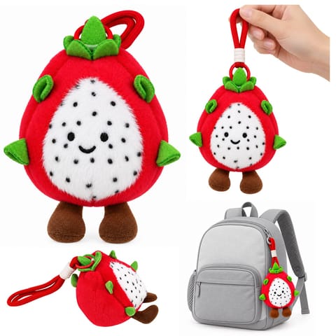 ⁨Pluszowy Brelok Smoczy Owoc Pitaya Maskotka Z Karabińczykiem 12 cm⁩ w sklepie Wasserman.eu