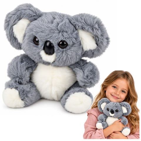 ⁨Pluszowy Miś Koala Maskotka Przytulanka Miękki Szary 23 cm⁩ w sklepie Wasserman.eu