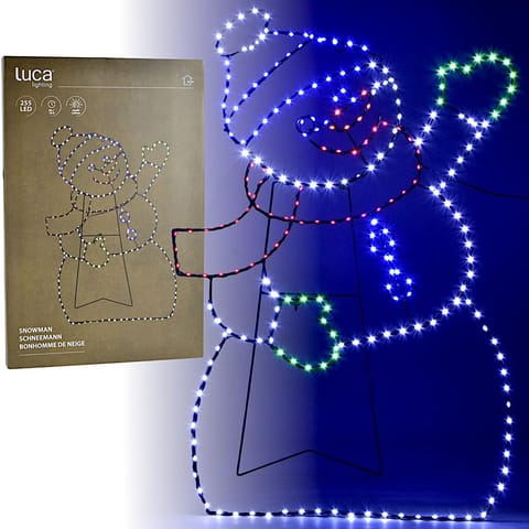 ⁨FIGURKA DEKORACYJNA BAŁWAN 255LED 79CM IP44⁩ w sklepie Wasserman.eu