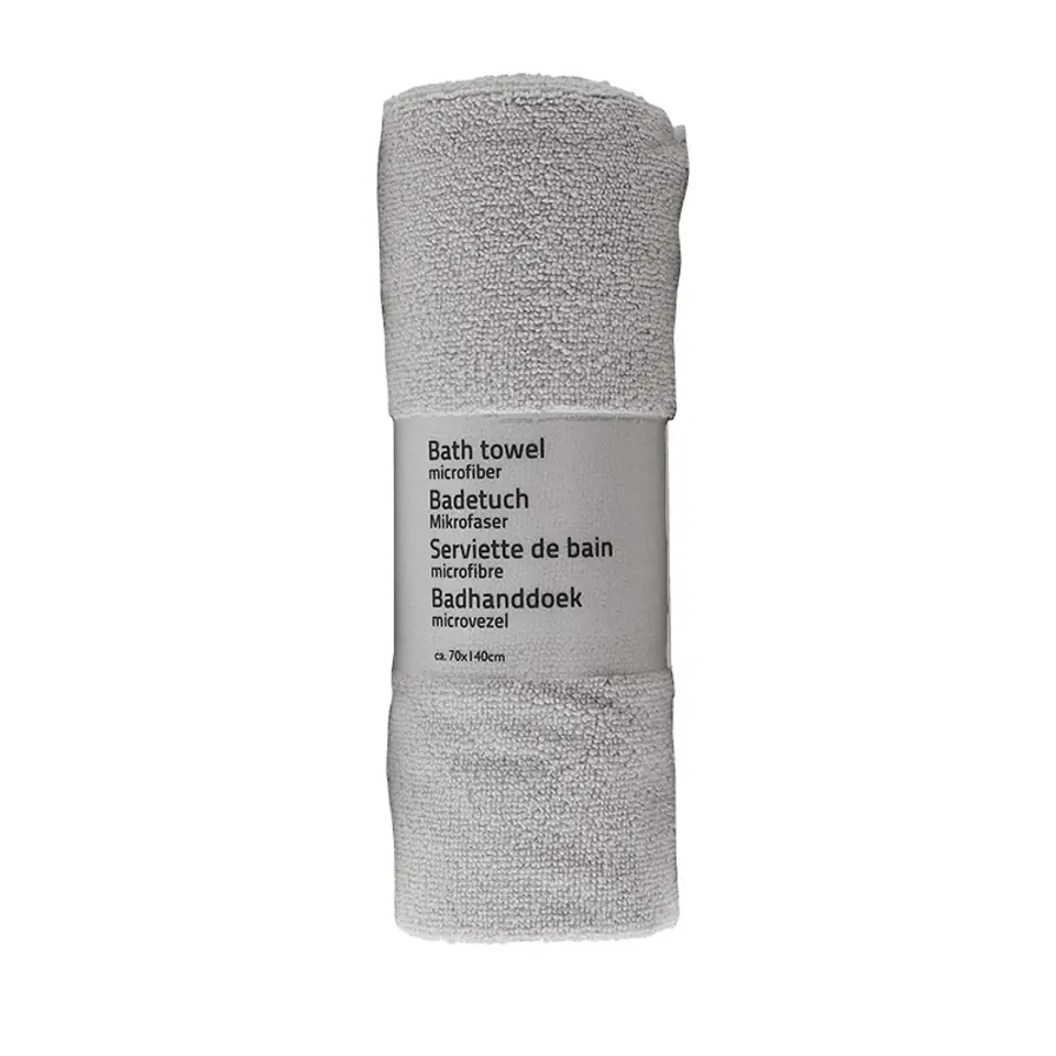 ⁨Bath towel 70x140 (light grey)⁩ at Wasserman.eu