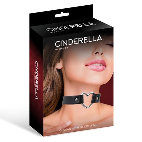⁨Cinderella Collar With Heart Ring Black⁩ w sklepie Wasserman.eu