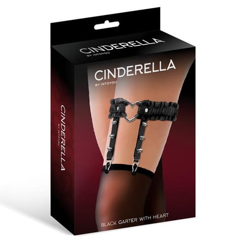 ⁨Cinderella Black Garter With Heart⁩ w sklepie Wasserman.eu