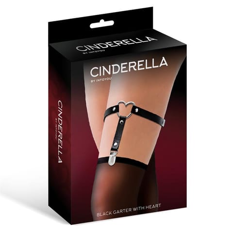 ⁨Cinderella Black Garter With Heart⁩ w sklepie Wasserman.eu