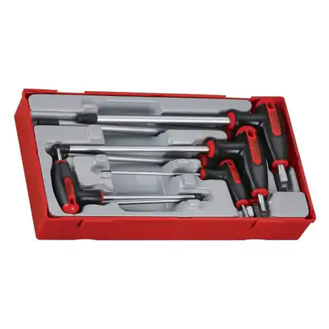 ⁨SET OF HEXAGONAL STEM WRENCHES WITH HANDLE 7PCS.⁩ at Wasserman.eu