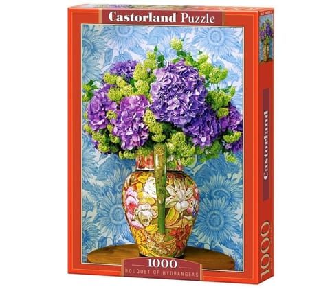 ⁨Puzzle 1000 Bouquet of Hydrangeas CASTOR⁩ w sklepie Wasserman.eu