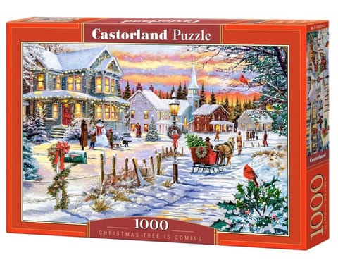 ⁨Puzzle 1000 Christmas Tree is Coming CASTOR⁩ w sklepie Wasserman.eu