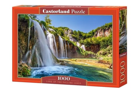 ⁨Puzzle 1000 pcs - Land of the Falling Lakes⁩ at Wasserman.eu