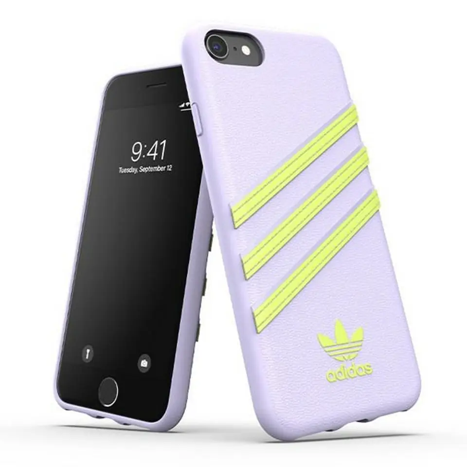 ⁨Adidas OR Moudled Case Woman iPhone SE 2020/6/6s/7/8 / SE 2022 fioletowy/purple 37866⁩ w sklepie Wasserman.eu