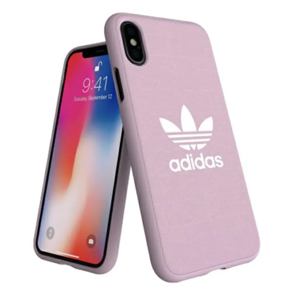 ⁨Adidas OR Moulded Case Canvas iPhone X/ Xs różowy/pink 31642⁩ w sklepie Wasserman.eu