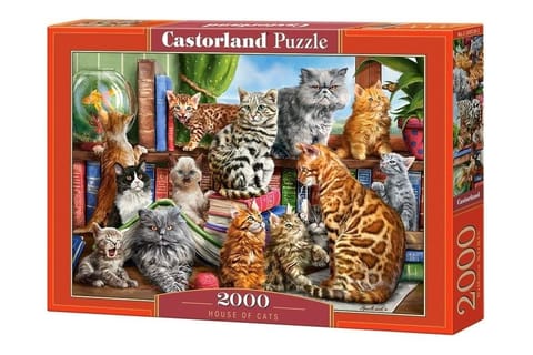 ⁨Puzzle 2000 House of Cats CASTOR⁩ w sklepie Wasserman.eu