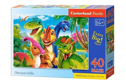 ⁨Puzzle 40 Dinosaurs Selfie CASTOR⁩ w sklepie Wasserman.eu
