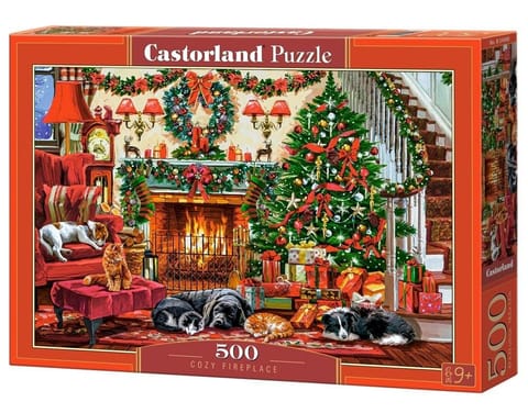 ⁨Puzzle 500 Cozy Fireplace CASTOR⁩ w sklepie Wasserman.eu