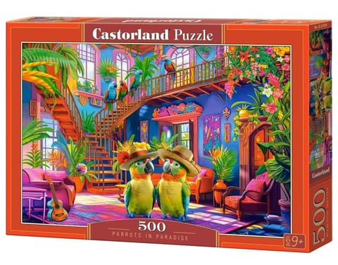 ⁨Puzzle 500 Parrots in Paradise CASTOR⁩ w sklepie Wasserman.eu
