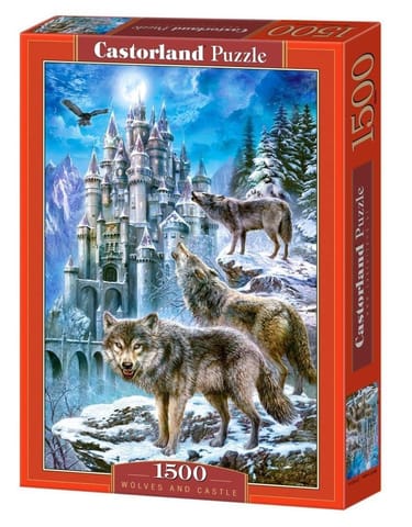 ⁨PUZZLE WOLVES AND CASTLE 1500el CASTORLAND⁩ at Wasserman.eu
