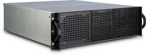 ⁨Inter-Tech 3U-30248 Rack Black,⁩ w sklepie Wasserman.eu