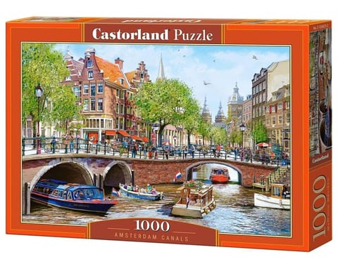⁨Puzzle 1000 Amsterdam Canals CASTOR⁩ w sklepie Wasserman.eu