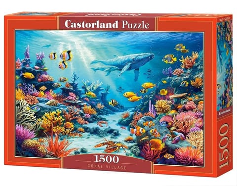 ⁨Puzzle 1500 Coral Vilage CASTOR⁩ w sklepie Wasserman.eu