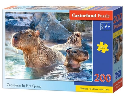 ⁨Puzzle 200 Capybaras In Hot Spring⁩ w sklepie Wasserman.eu