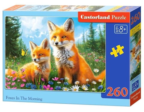 ⁨Puzzle 260 Foxes In The Morning CASTOR⁩ w sklepie Wasserman.eu
