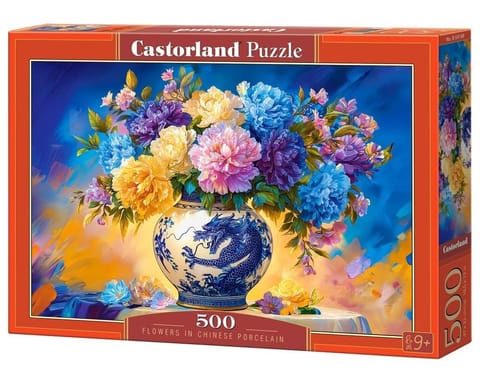 ⁨Puzzle 500 Flowers in Chinese Porcelain CASTOR⁩ w sklepie Wasserman.eu